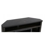 Corner Unit Rough Sawn Dark Oak Finish TV Stand