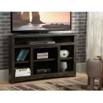 Corner Unit Rough Sawn Dark Oak Finish TV Stand