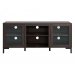 Dark Brown Finish TV Stand