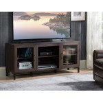 Dark Brown Finish TV Stand