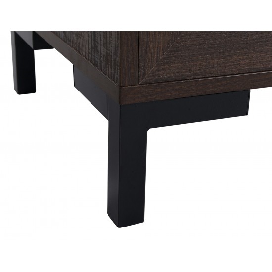 Dark Brown Finish TV Stand