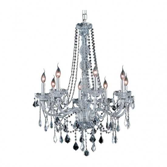 Elegant Lighting Verona 8 Light Chrome Chandelier Clear Royal Cut Crystal