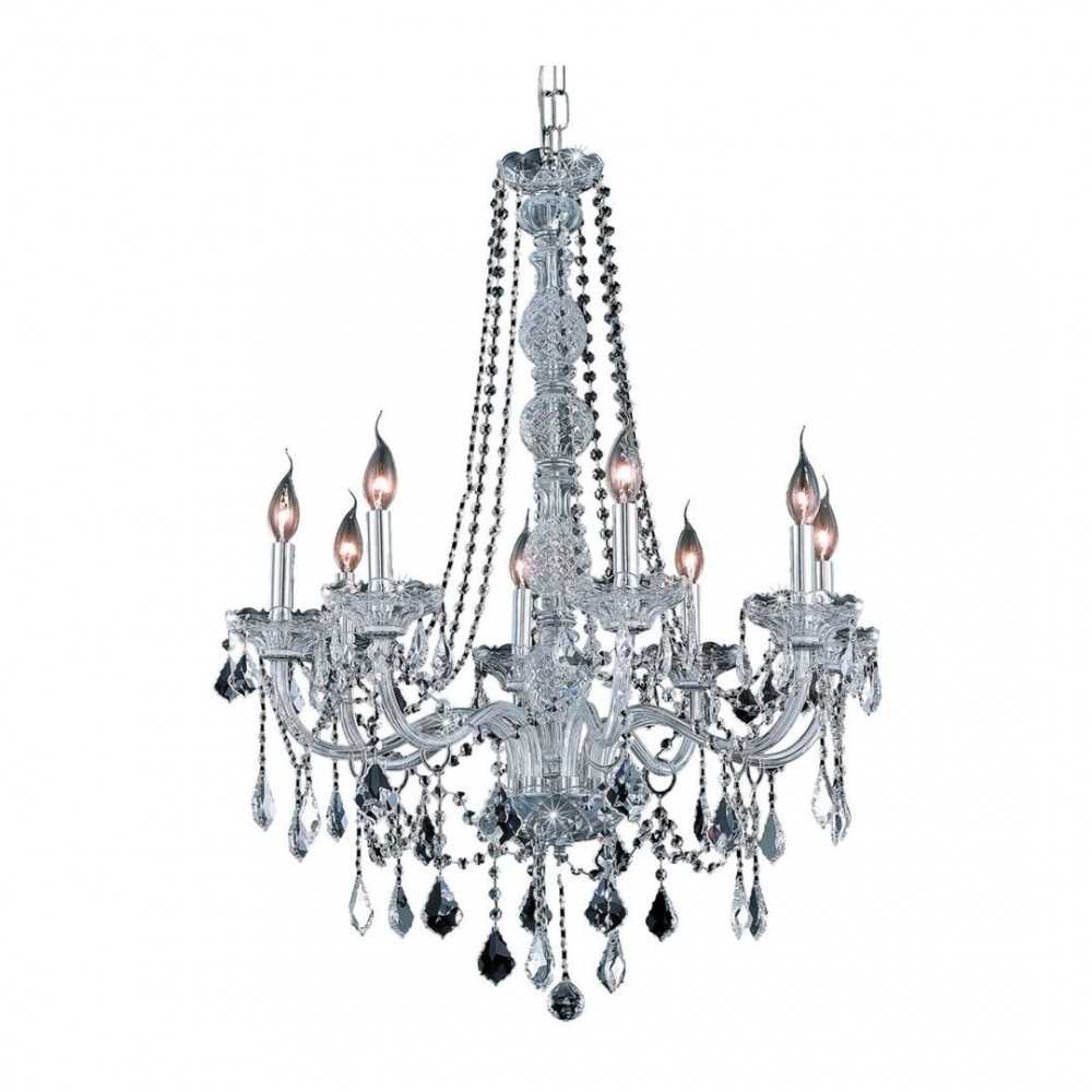 Elegant Lighting Verona 8 Light Chrome Chandelier Clear Royal Cut Crystal