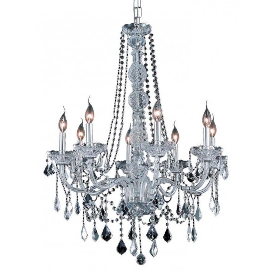 Elegant Lighting Verona 8 Light Chrome Chandelier Clear Royal Cut Crystal