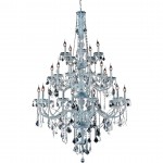 Elegant Lighting Verona 25 Light Chrome Chandelier Clear Elegant Cut Crystal