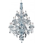 Elegant Lighting Verona 25 Light Chrome Chandelier Clear Elegant Cut Crystal