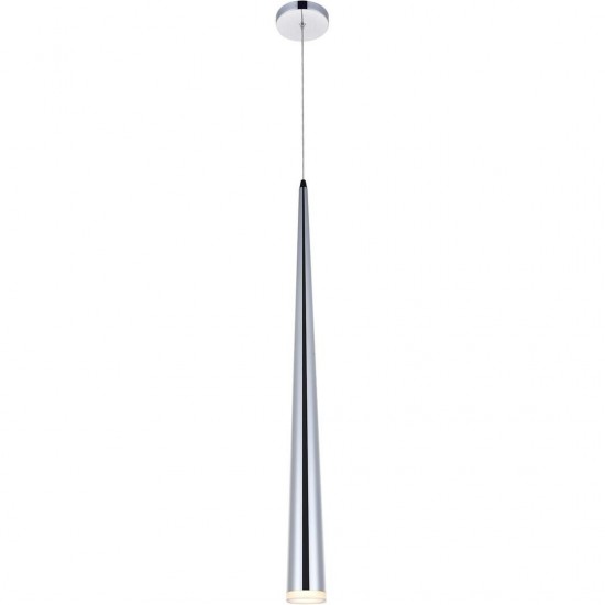 Elegant Lighting Fantasia 1 Light Chrome Led Pendant