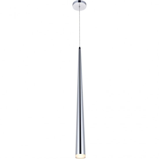 Elegant Lighting Fantasia 1 Light Chrome Led Pendant