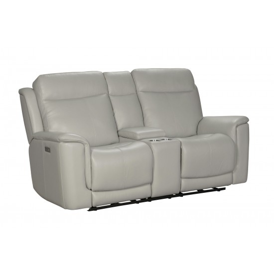 24PHL-3704 Burbank Power Reclining Console Loveseat, Laurel Cream