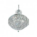 Elegant Lighting Spiral 15 Light Chrome Chandelier Clear Swarovski Elements Crystal