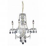 Elegant Lighting Giselle 6 Light Chrome Chandelier Clear Royal Cut Crystal