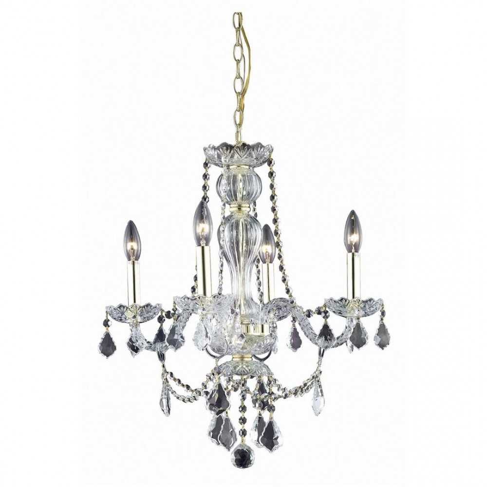 Elegant Lighting Giselle 6 Light Chrome Chandelier Clear Royal Cut Crystal