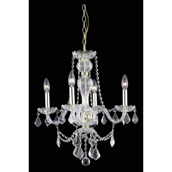 Elegant Lighting Giselle 6 Light Chrome Chandelier Clear Royal Cut Crystal