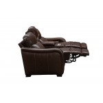 24PHL-1114 Electra Power Reclining Console Loveseat, Castleton Rustic Brown