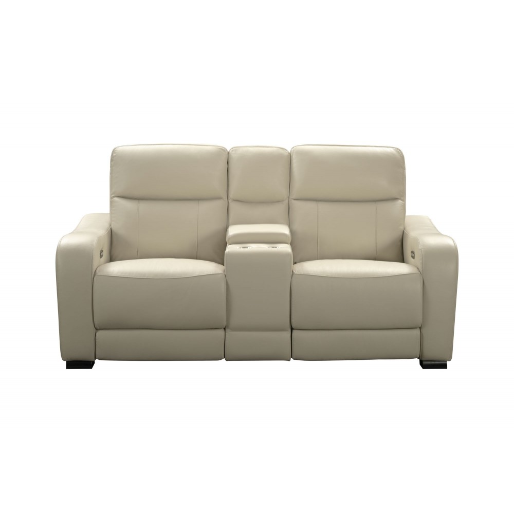 24PHL-1114 Electra Power Reclining Console Loveseat, Laurel Cream