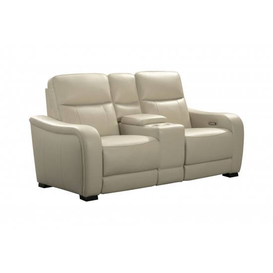 24PHL-1114 Electra Power Reclining Console Loveseat, Laurel Cream