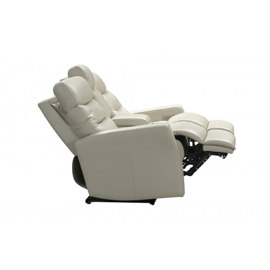 24PHL-1115 Enzo Power Reclining Console Loveseat, Laurel Cream