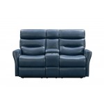24PHL-1115 Enzo Power Reclining Console Loveseat, Marco Navy Blue