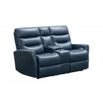 24PHL-1115 Enzo Power Reclining Console Loveseat, Marco Navy Blue