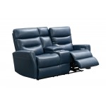 24PHL-1115 Enzo Power Reclining Console Loveseat, Marco Navy Blue