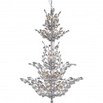 Elegant Lighting Orchid 25 Light Chrome Chandelier Clear Spectra Swarovski Crystal