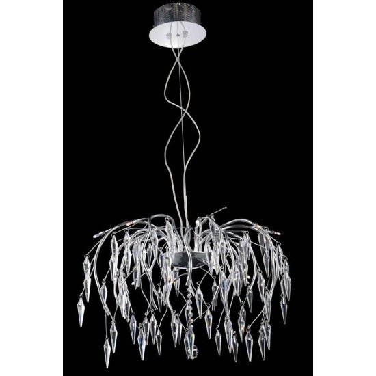 Elegant Lighting Amour 16 Light Chrome Chandelier Clear Elegant Cut Crystal