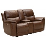 24PHL-3665 Kaden Power Reclining Console Loveseat, Jarod Brown