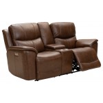 24PHL-3665 Kaden Power Reclining Console Loveseat, Jarod Brown