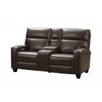 24PHL-1116 Macello Power Reclining Console Loveseat, Castleton Rustic Brown