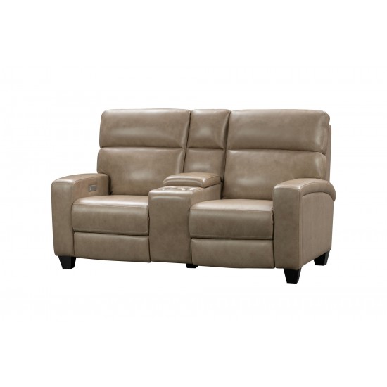 24PHL-1116 Macello Power Reclining Console Loveseat, Elliot Taupe