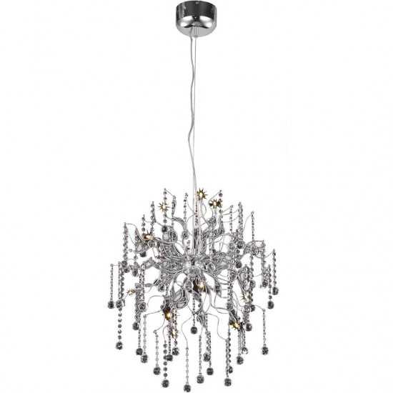 Elegant Lighting Astro 12 Light Chrome Chandelier Clear Royal Cut Crystal