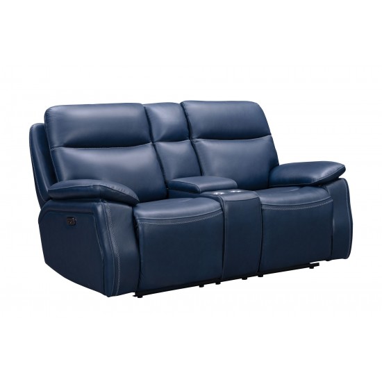 24PH-3628 Micah Console Loveseat, Marco Navy Blue