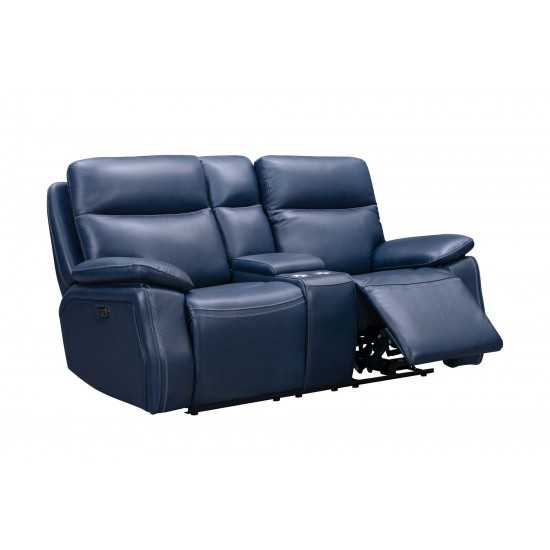 24PH-3628 Micah Console Loveseat, Marco Navy Blue