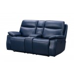 24PH-3628 Micah Console Loveseat, Marco Navy Blue