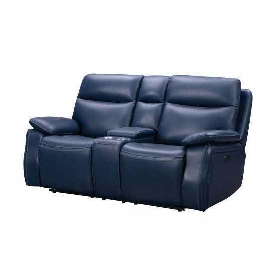 24PH-3628 Micah Console Loveseat, Marco Navy Blue