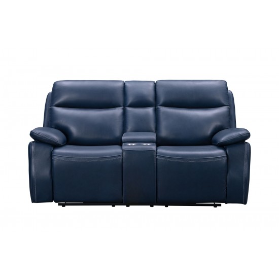 24PH-3628 Micah Console Loveseat, Marco Navy Blue