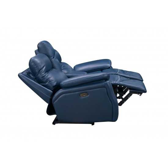24PH-3628 Micah Console Loveseat, Marco Navy Blue