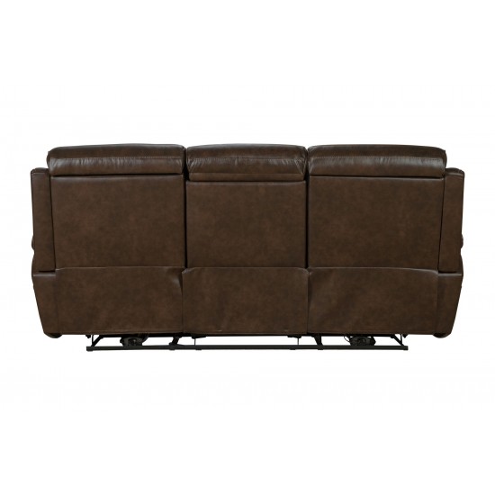 39PHL-3703 Sandover Power Reclining Sofa, Tri-Tone Chocolate