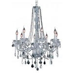 Elegant Lighting Verona 8 Light Chrome Chandelier Clear Swarovski Elements Crystal