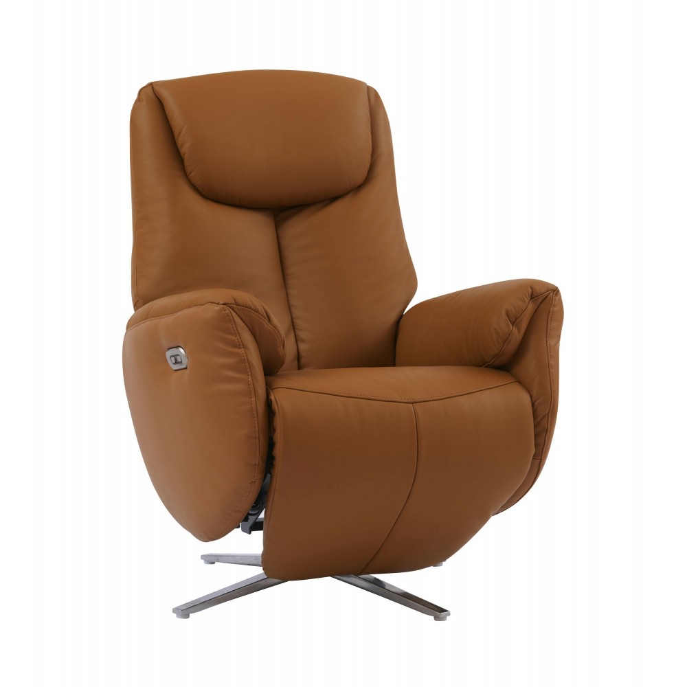 15P-1142 Apollo Swivel Pedestal Power Recliner, Capri Camel 15P-1142 Apollo Swivel Pedestal Power Recliner, Capri Camel