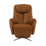 15P-1142 Apollo Swivel Pedestal Power Recliner, Capri Camel