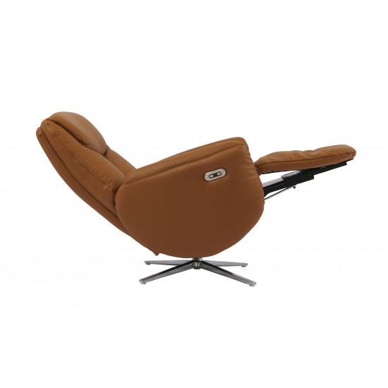 15P-1142 Apollo Swivel Pedestal Power Recliner, Capri Camel