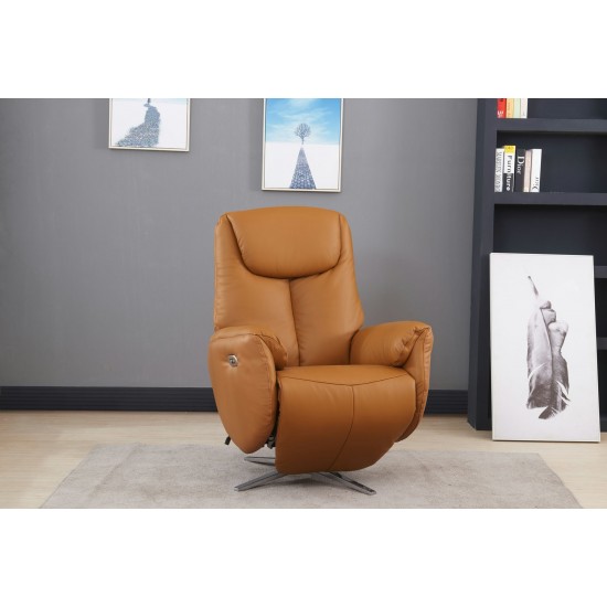15P-1142 Apollo Swivel Pedestal Power Recliner, Capri Camel
