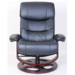 15-8038 Dawson Swivel Pedestal Recliner, Frampton Black