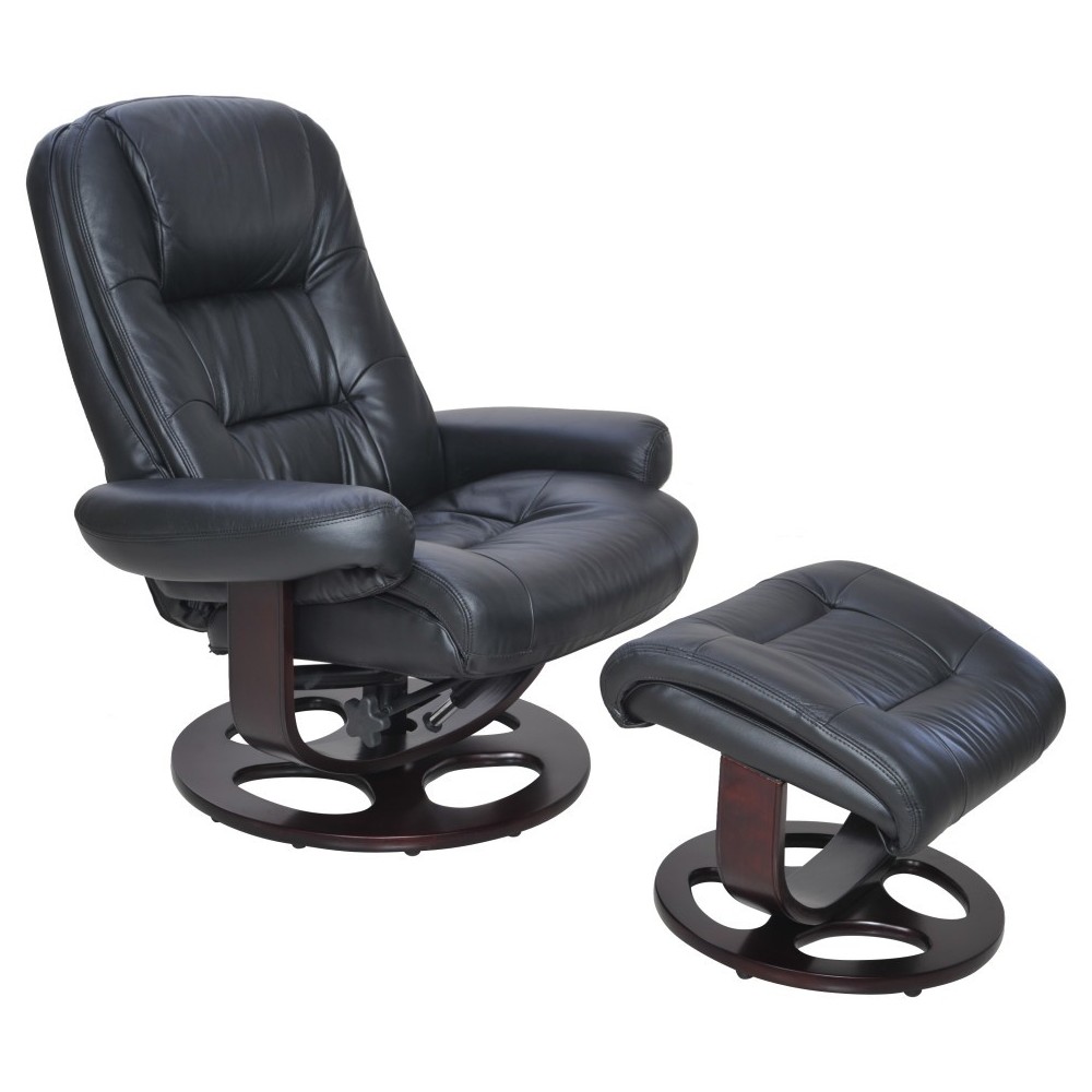 15-8021 Jacque Swivel Pedestal Recliner, Hilton Black