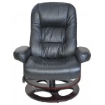 15-8021 Jacque Swivel Pedestal Recliner, Hilton Black