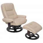 15-8021 Jacque Swivel Pedestal Recliner, Hilton Ivory