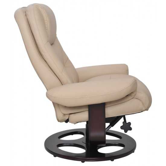 15-8021 Jacque Swivel Pedestal Recliner, Hilton Ivory