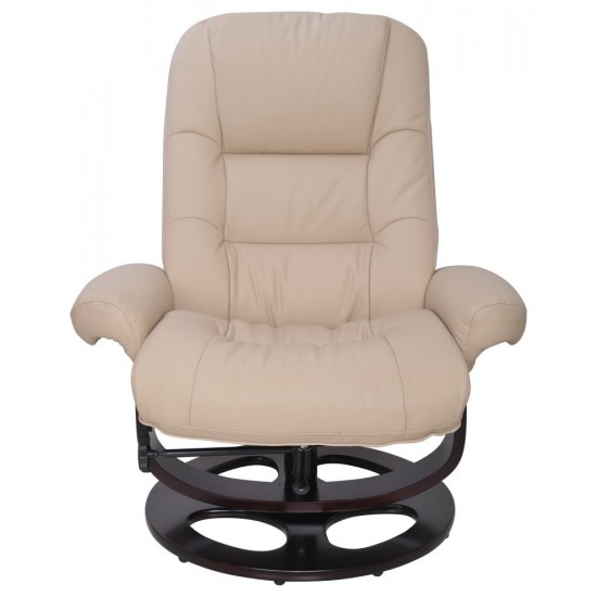 15-8021 Jacque Swivel Pedestal Recliner, Hilton Ivory