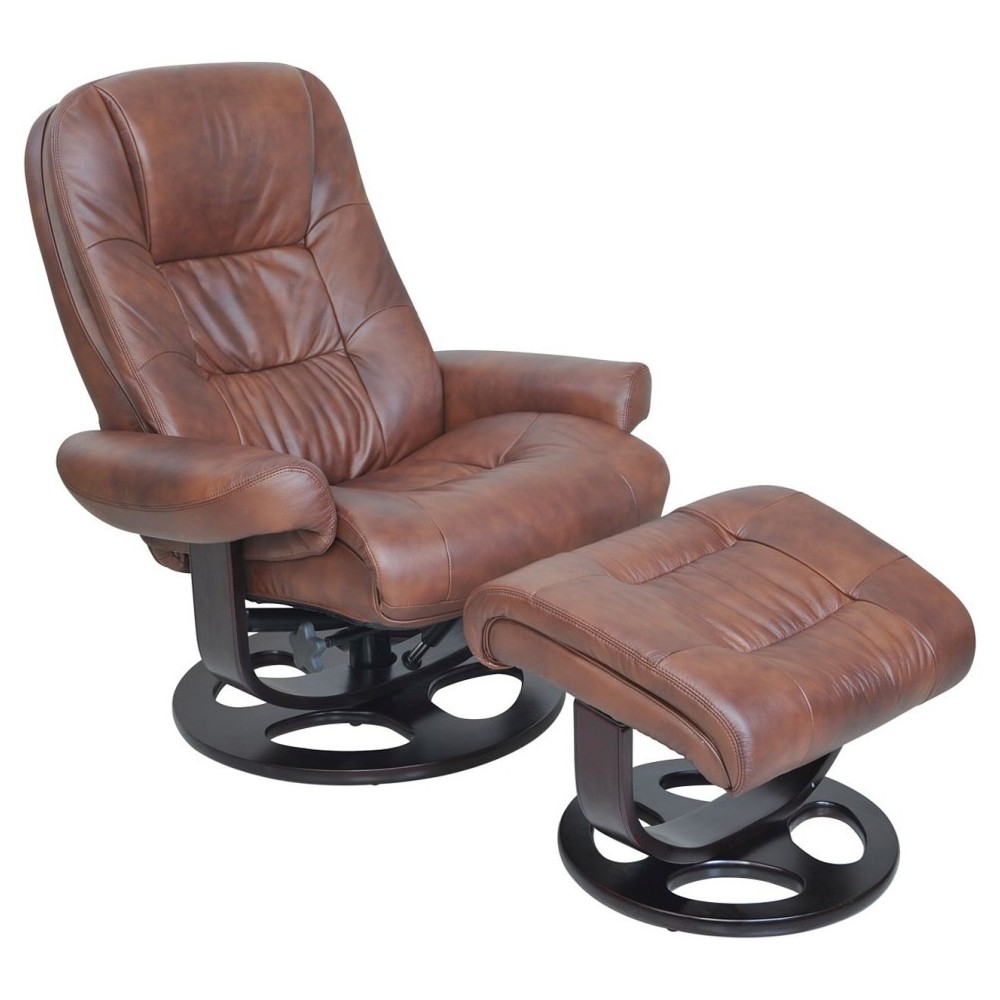 15-8021 Jacque Swivel Pedestal Recliner, Hilton Whiskey